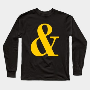 Yellow Ampersand Long Sleeve T-Shirt